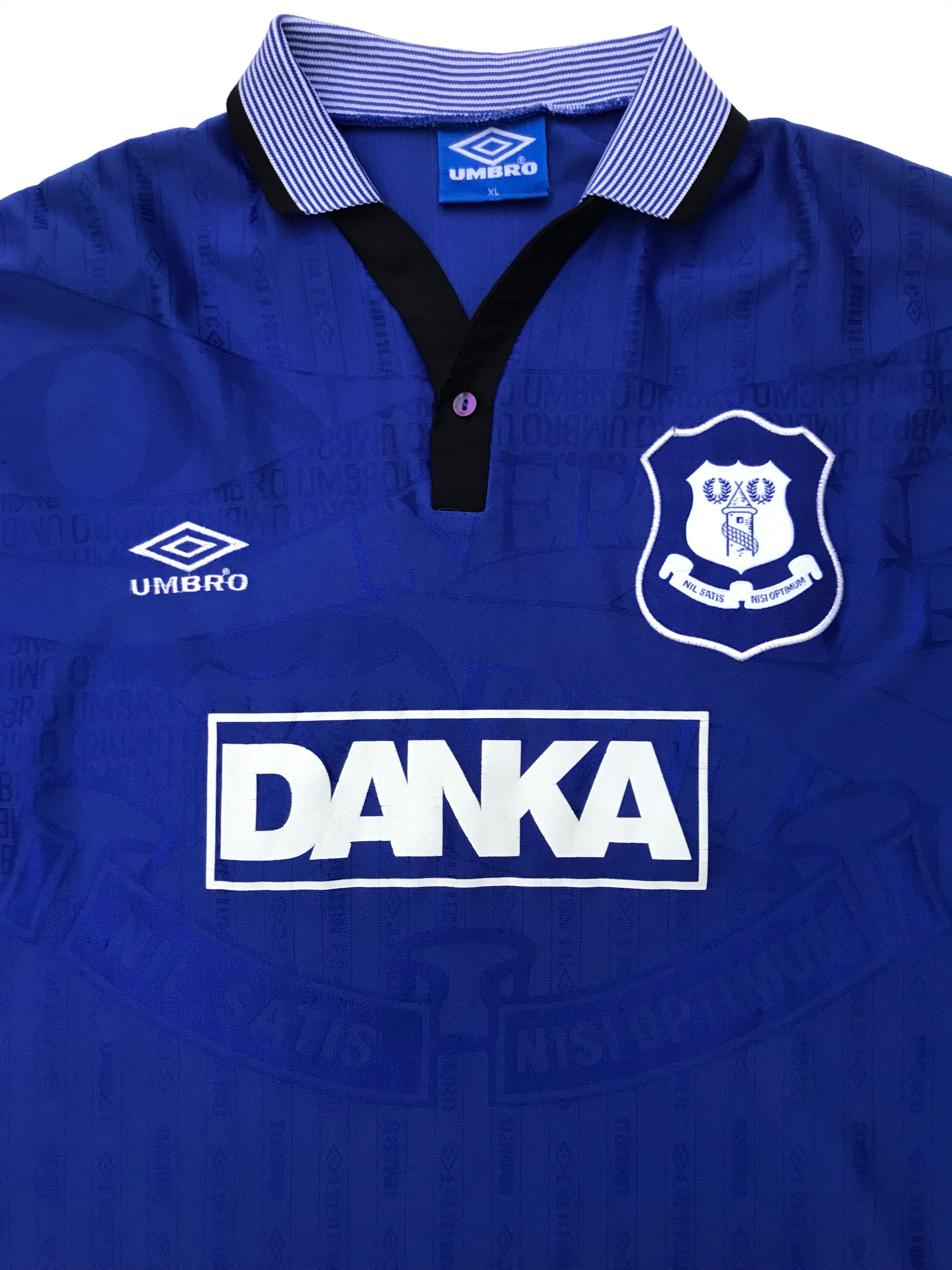 Everton 1995 hot sale kit