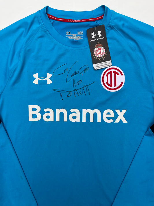 Jersey Toluca Portero 2016 2017 Autografiado por Alfredo Talavera (L)