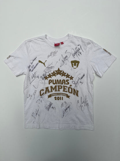 Playera Pumas Especial Campeones 2011 Autografiada (M)