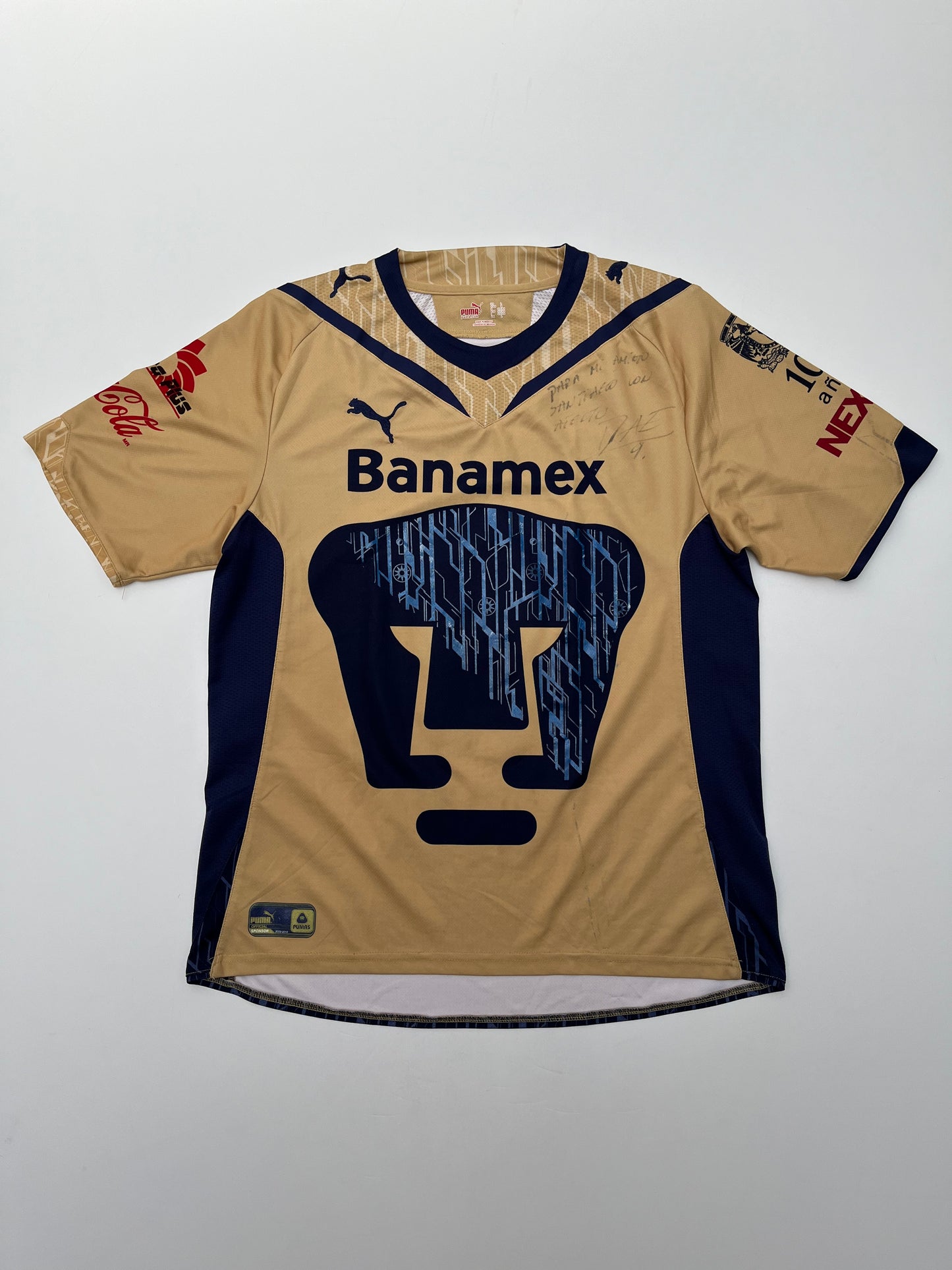 Jersey Pumas Tercero 2009 2010 Autografiado Dante López (L)