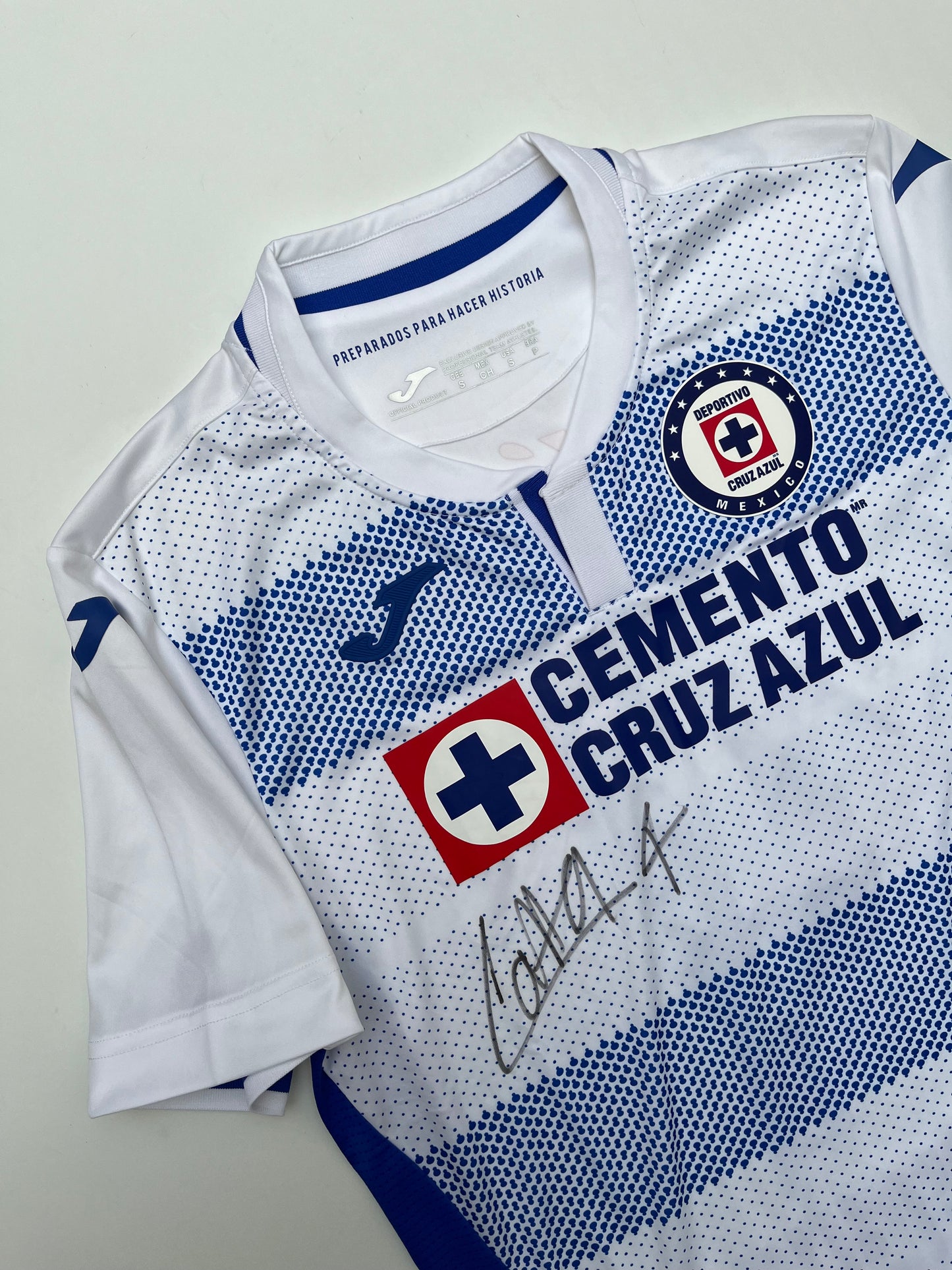 Jersey Cruz Azul Visita 2020 2021  Utilería Autografiado Julio Domínguez(S)