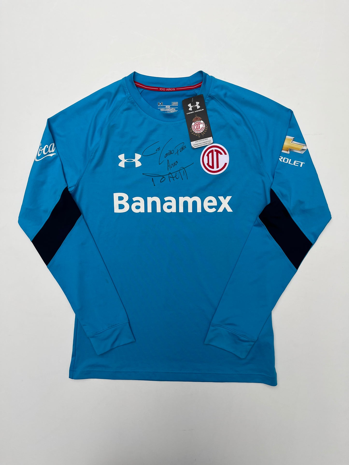 Jersey Toluca Portero 2016 2017 Autografiado por Alfredo Talavera (L)