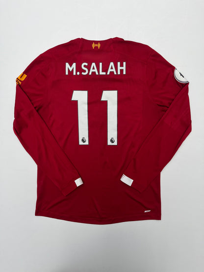 Jersey Liverpool Local 2019 2020 Mohamed Salah Manga Larga (L)