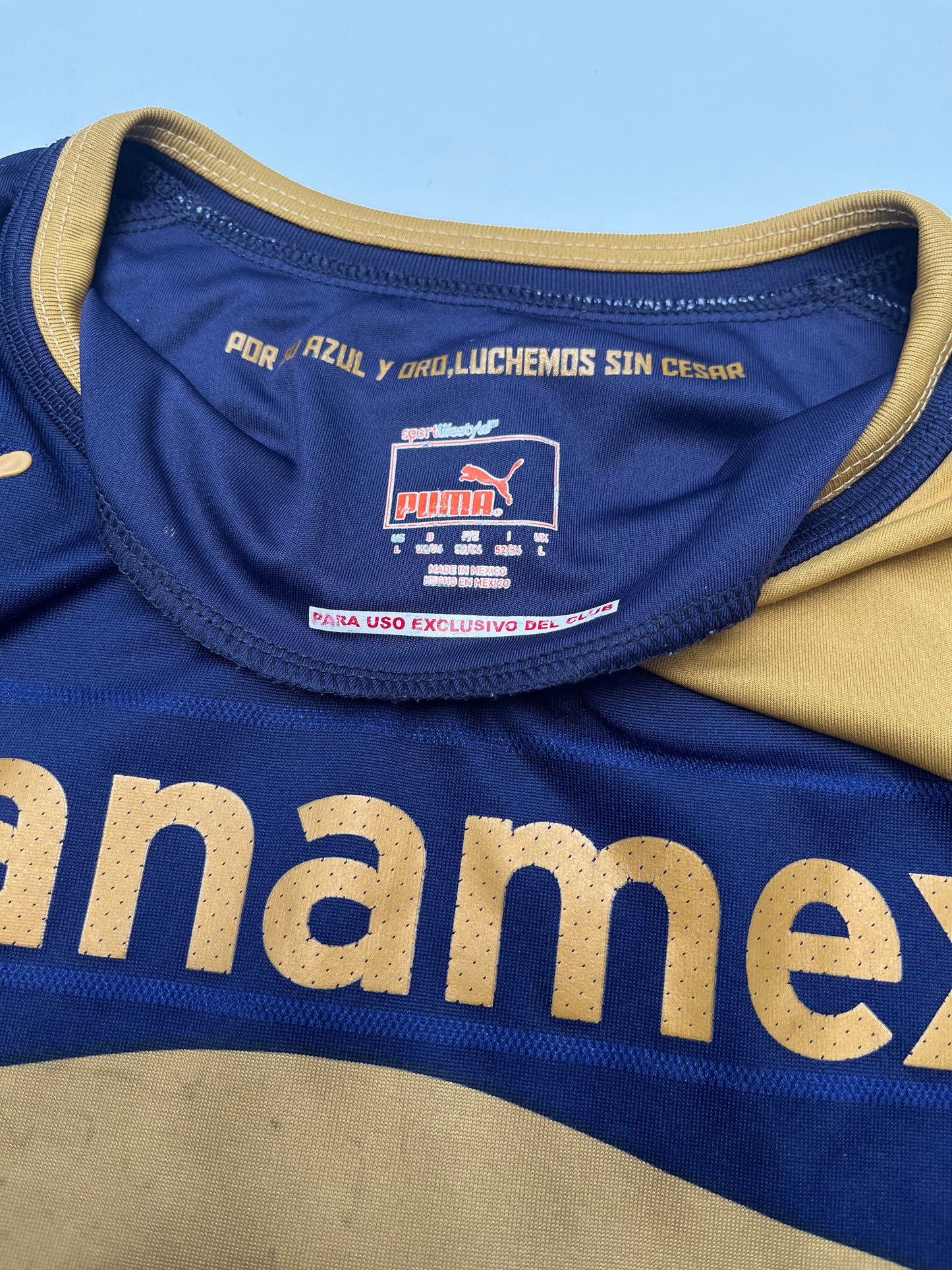 Jersey Pumas Local 2012 2013 Match Worn Darío Verón (L)