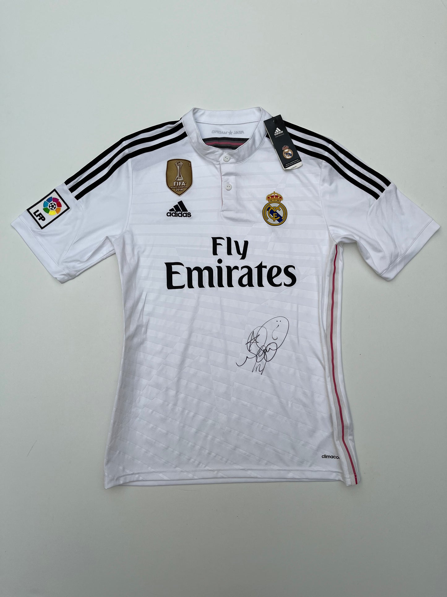 Jersey Real Madrid Local 2014 2015 Autografiado por Marcelo (M)