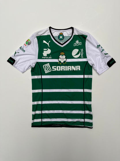 Jersey Santos Laguna Local 2014 2015 Match Worn Juan Pablo "Chato" Rodríguez (S)