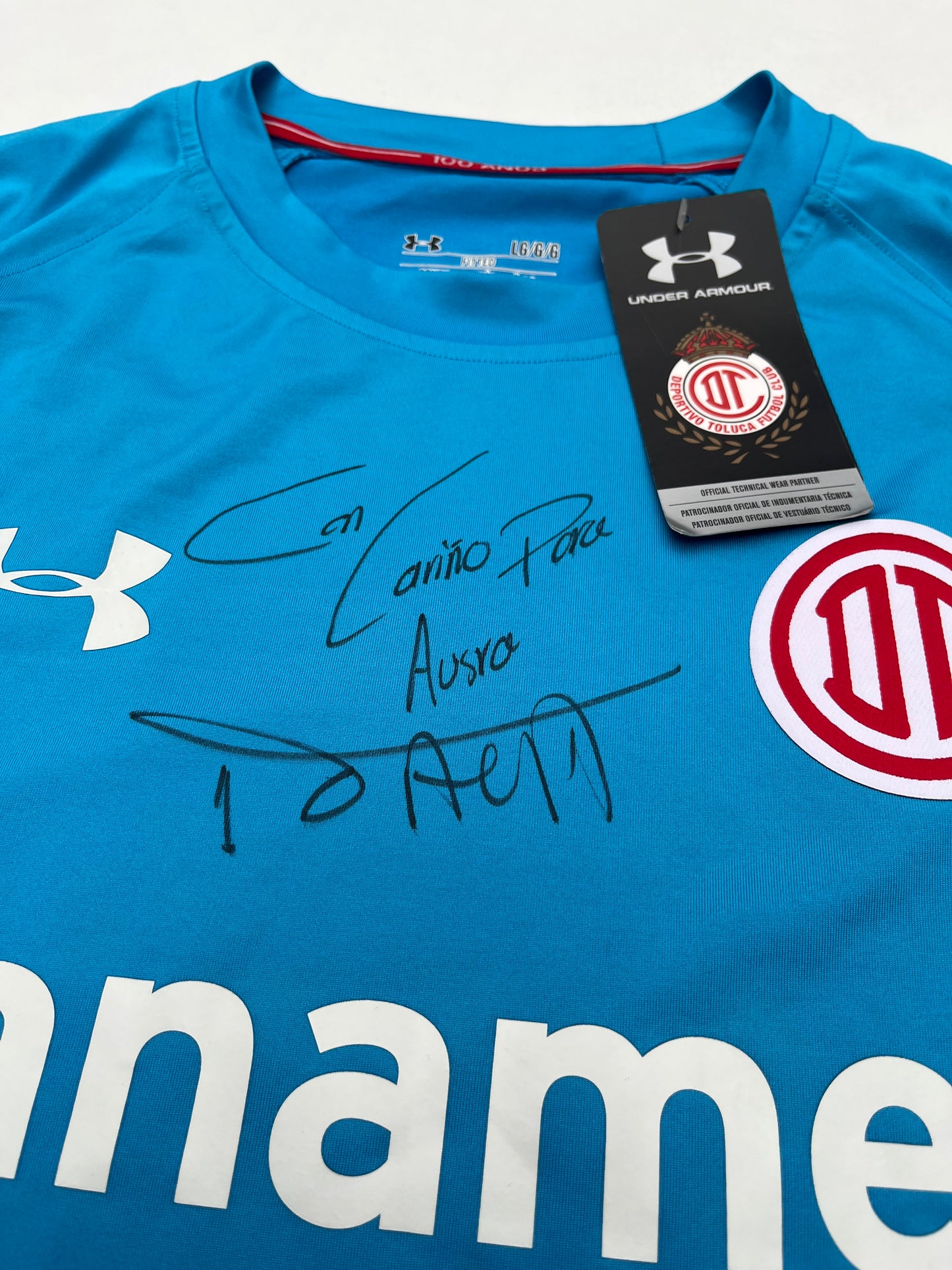 Jersey Toluca Portero 2016 2017 Autografiado por Alfredo Talavera (L)