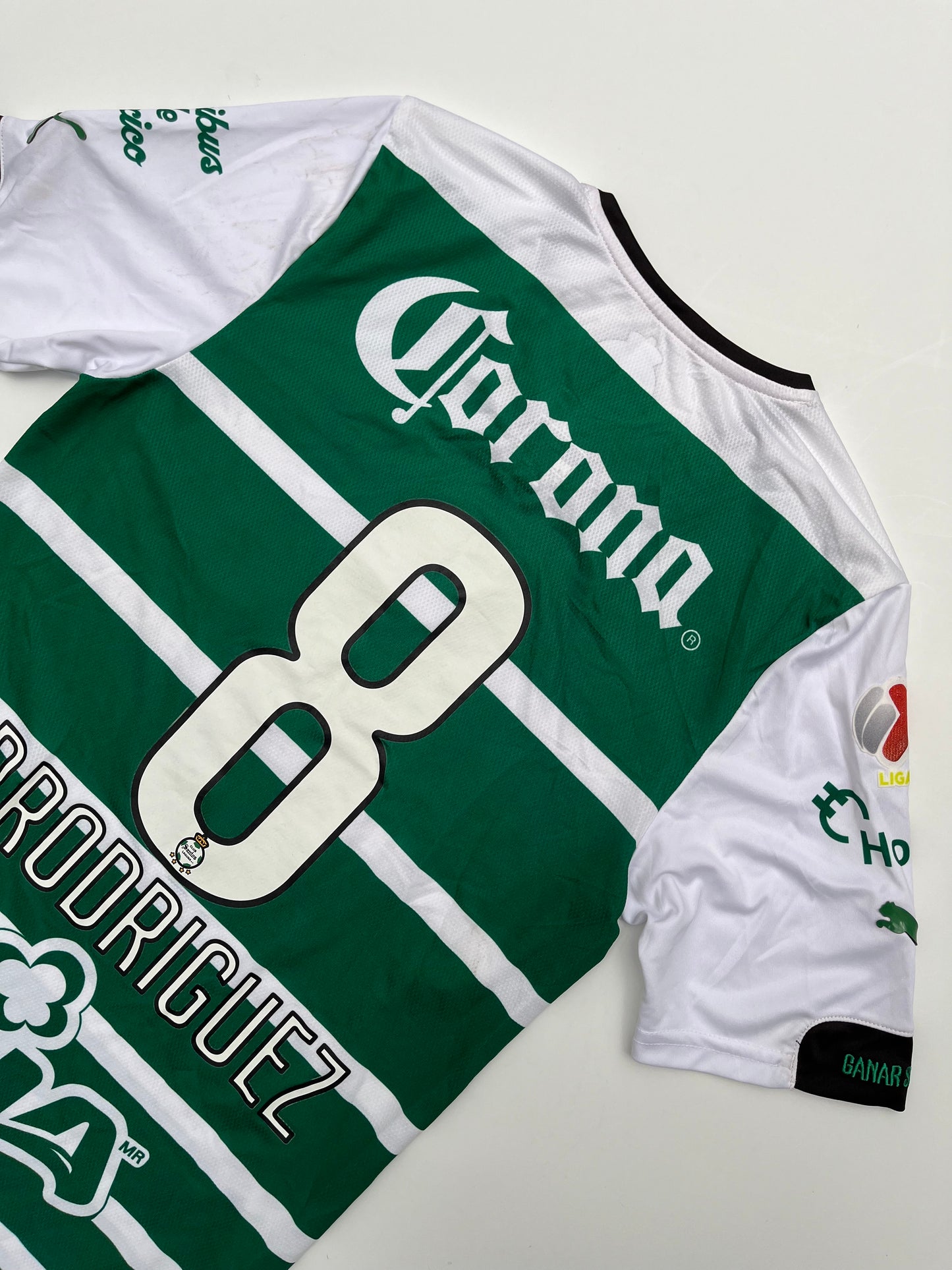 Jersey Santos Laguna Local 2014 2015 Match Worn Juan Pablo "Chato" Rodríguez (S)