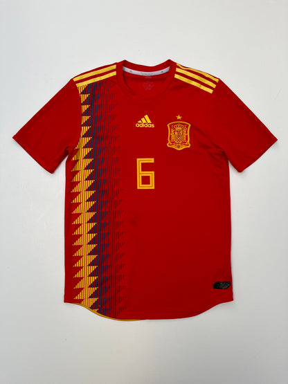 Jersey España Local 2018 2019 Versión Jugador Andrés Iniesta (M)