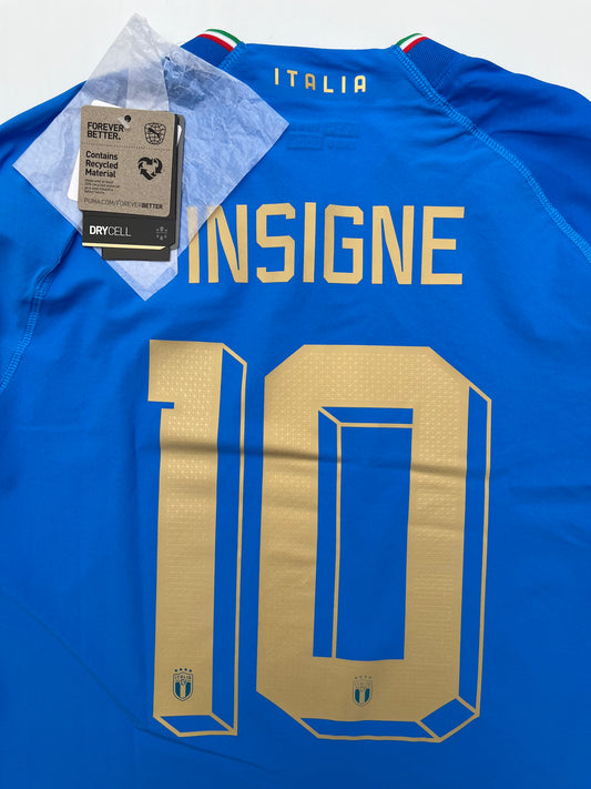 Jersey Italia Local 2022 2023 Versión Jugador Lorenzo Insigne (L)