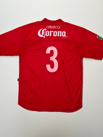 Jersey Toluca Local 2001 2002 Match Worn Cuberas (L)