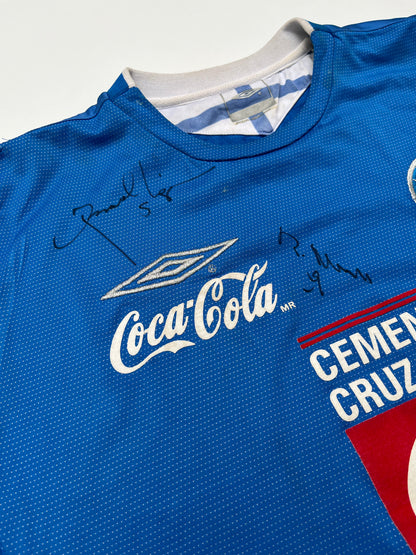 Jersey Cruz Azul Local 2005 2006 Autografiado (XL niño)