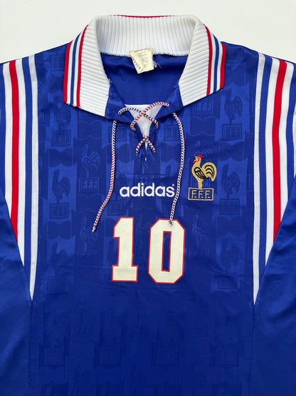 Jersey Francia Local 1996 1997 Zinedine Zidane (L)