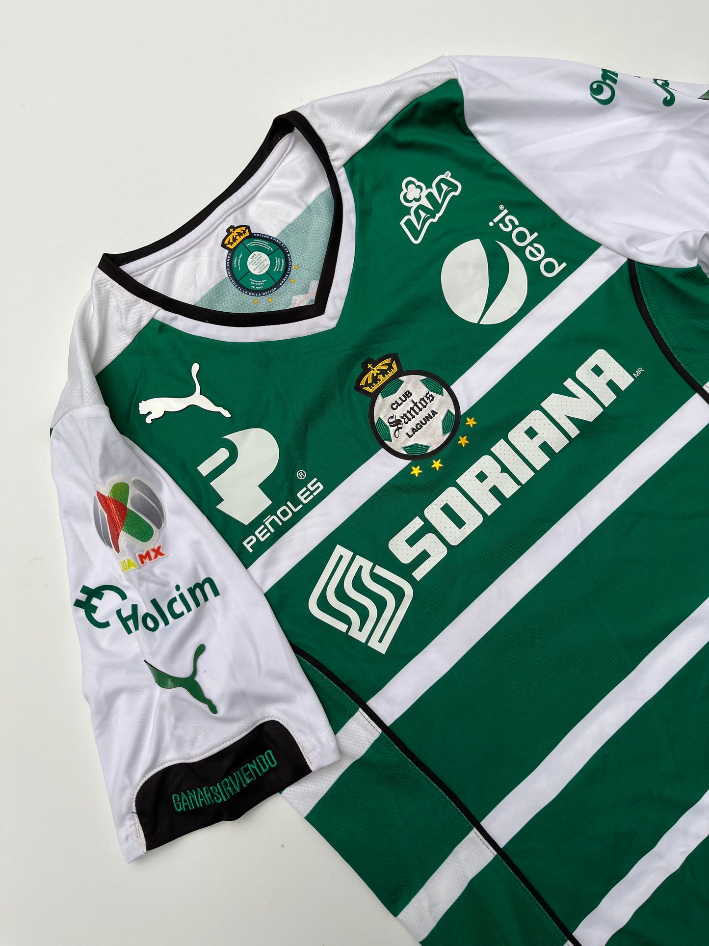 Jersey Santos Laguna Local 2014 2015 Match Worn Juan Pablo "Chato" Rodríguez (S)