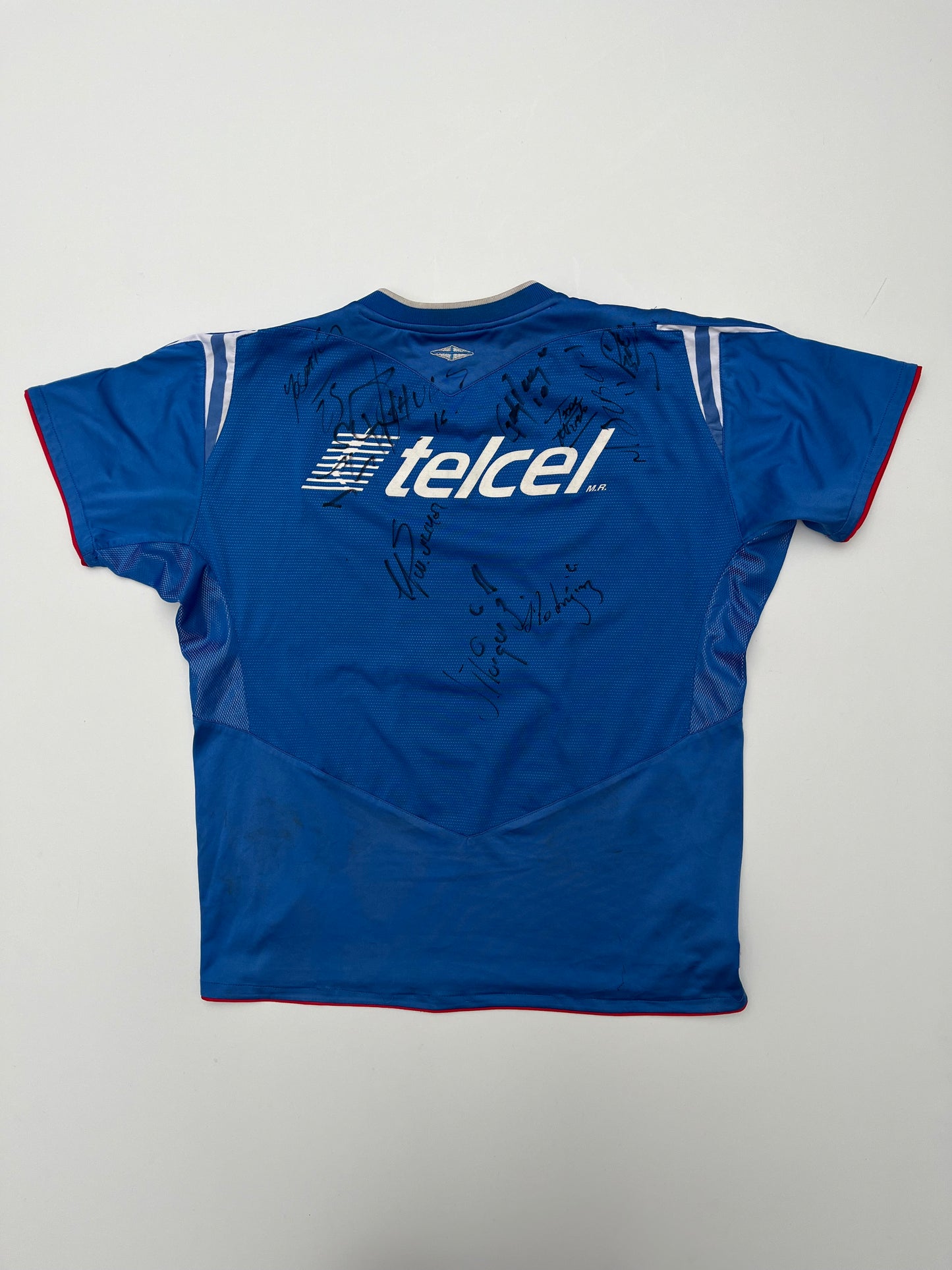 Jersey Cruz Azul Local 2005 2006 Autografiado (XL niño)