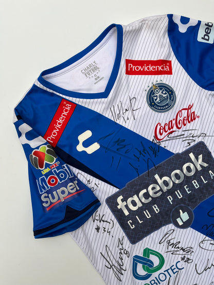 Jersey Puebla Local 2017 2018 Utilería Lucas Cavallini Autografiado (M)