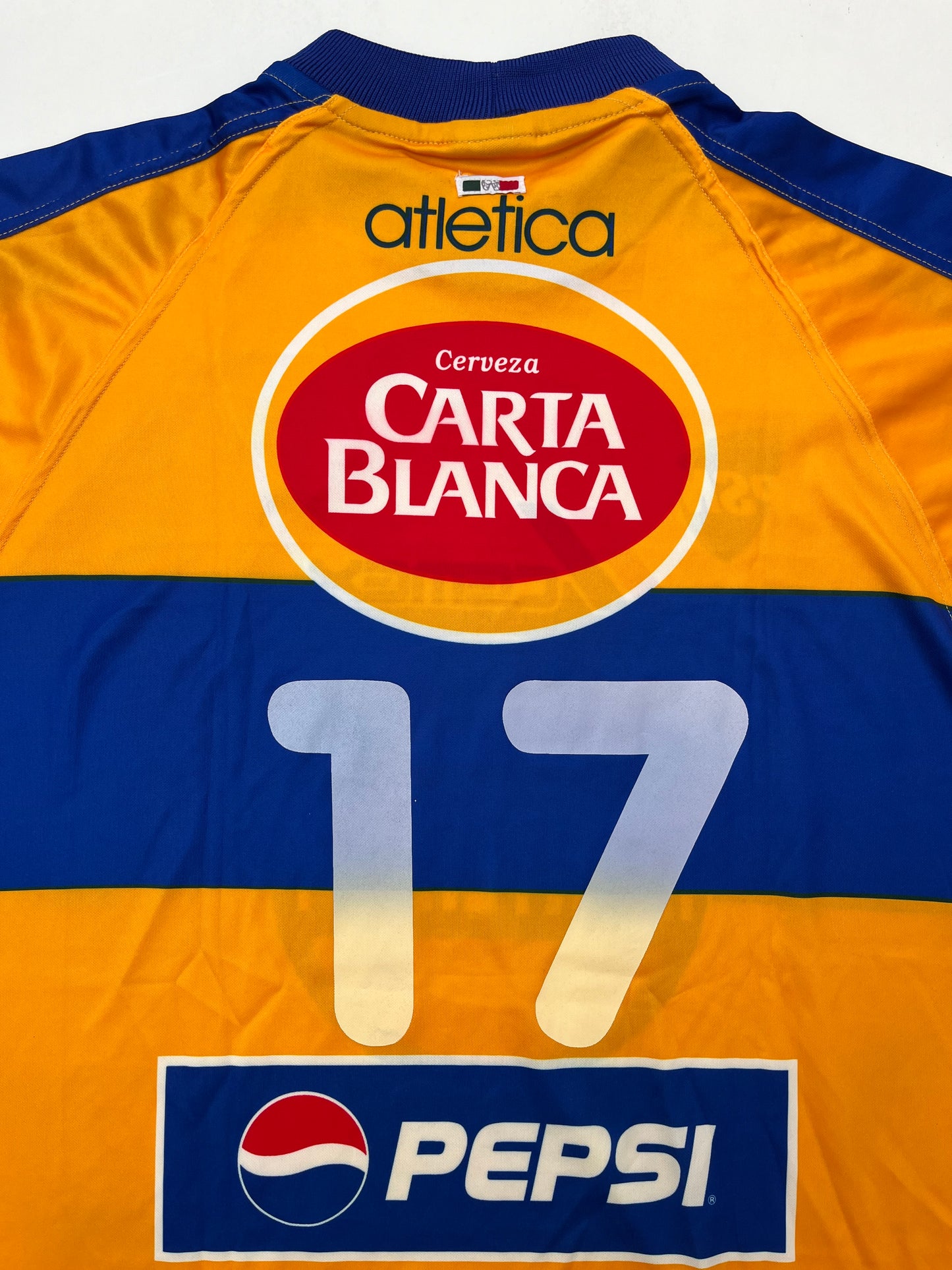 Jersey Tigres Local 2001 2002 Match Worn Jorge Santillana (L)