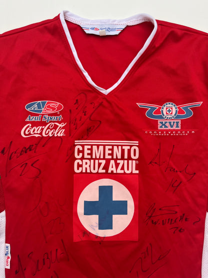 Jersey Cruz Azul Fuerzas Básicas Especial XVI Convivencia 2007 Autografiado (L Niño)