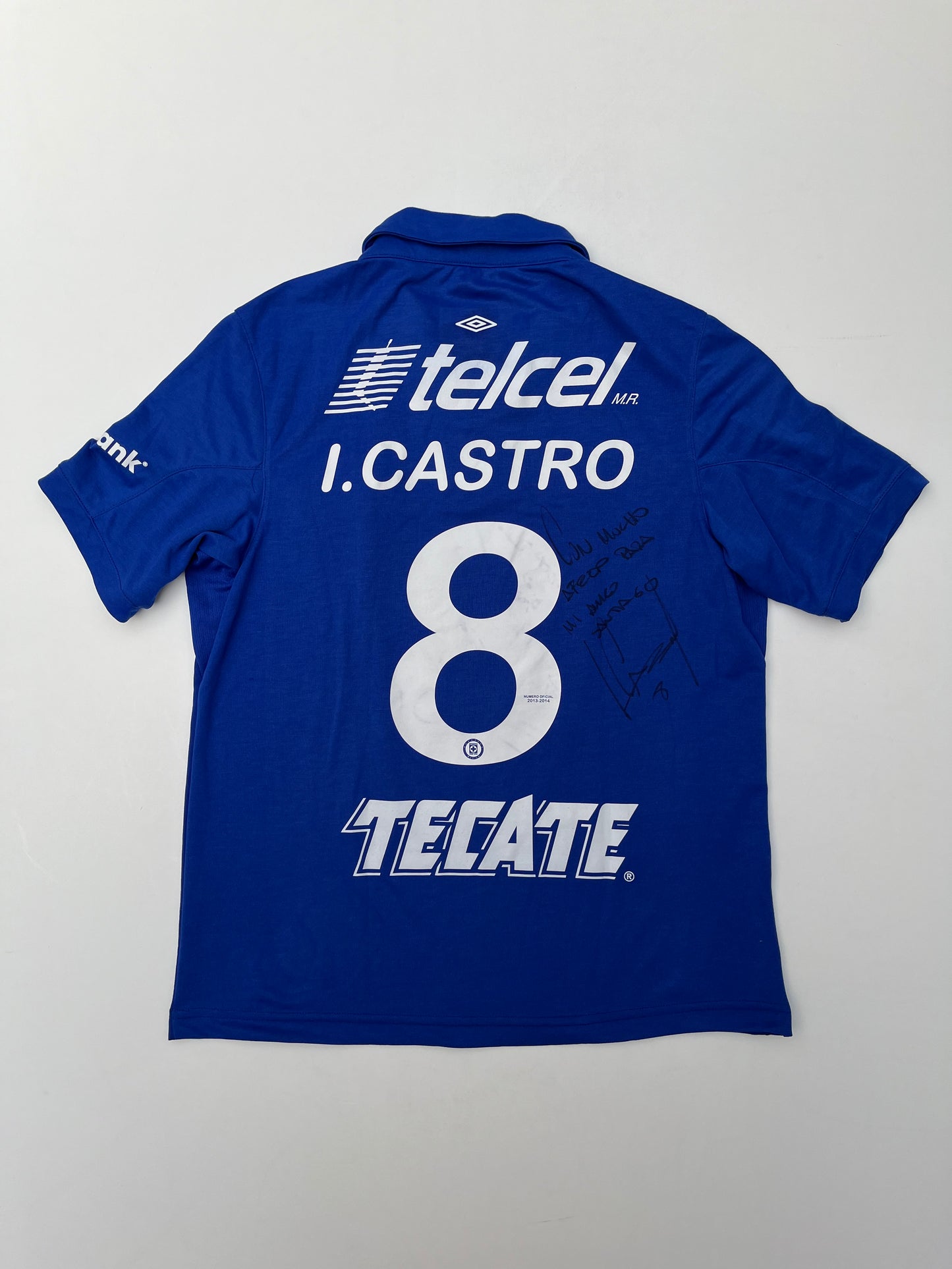 Jersey Cruz Azul Local 2013 2014 Versión Utilería Autografiado Israel Castro (M)