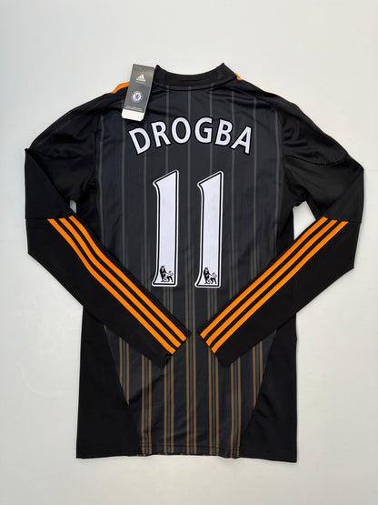 Jersey Chelsea Visita 2010 2011 Versión Jugador Didier Drogba (L)