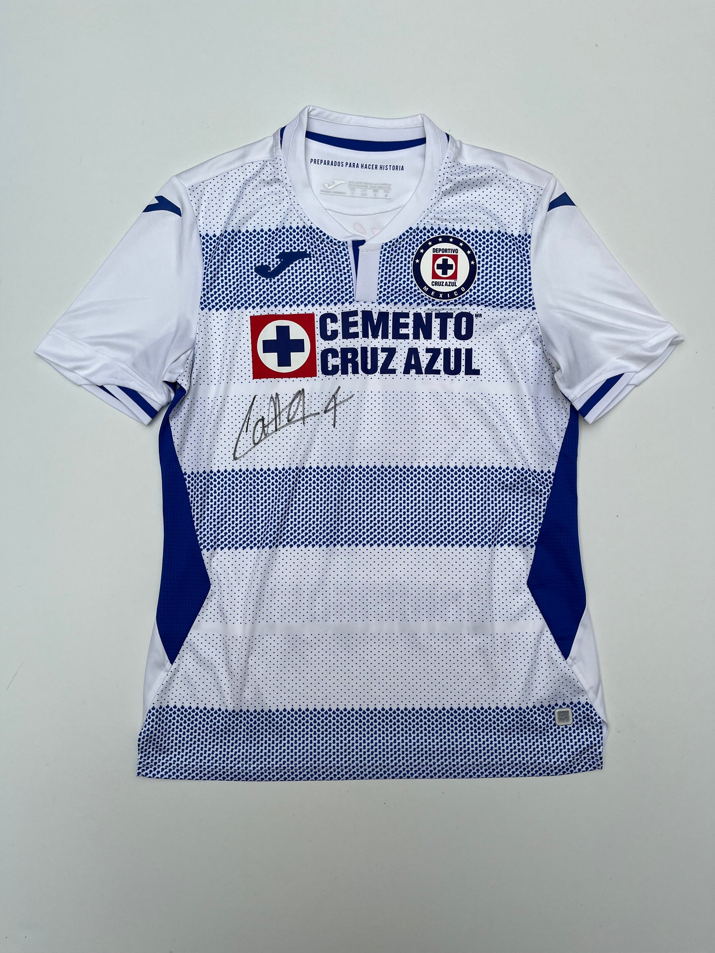 Jersey Cruz Azul Visita 2020 2021  Utilería Autografiado Julio Domínguez(S)