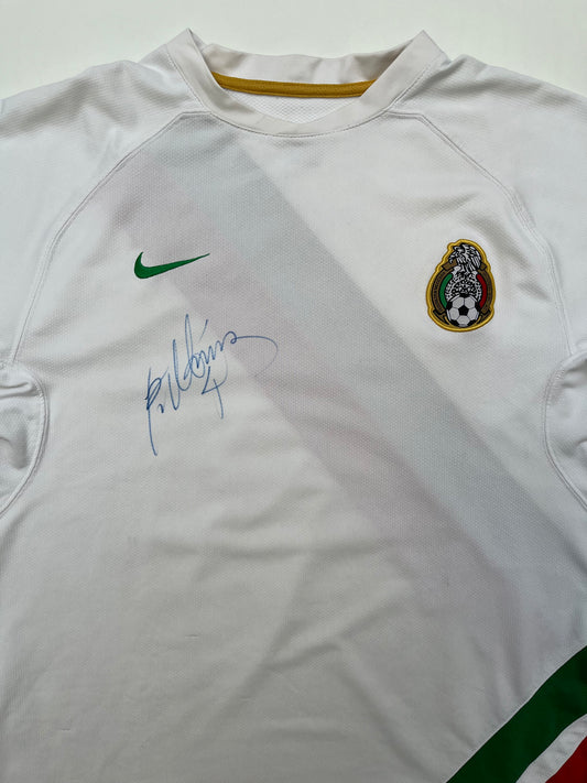 Jersey México Entrenamiento 2006 2007 Autografiado por Rafa Márquez (L)