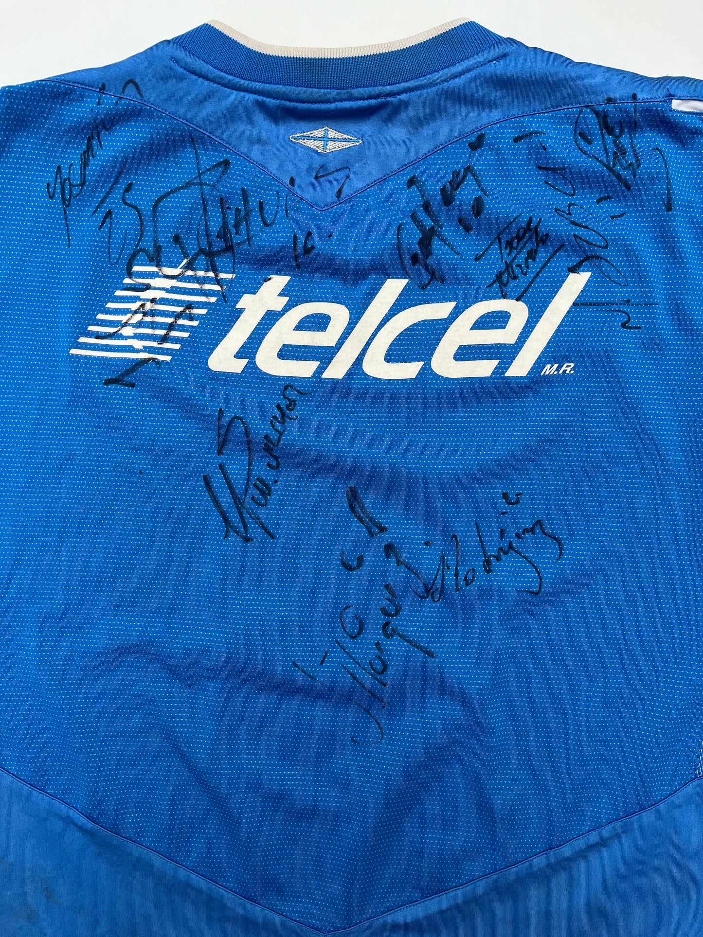 Jersey Cruz Azul Local 2005 2006 Autografiado (XL niño)