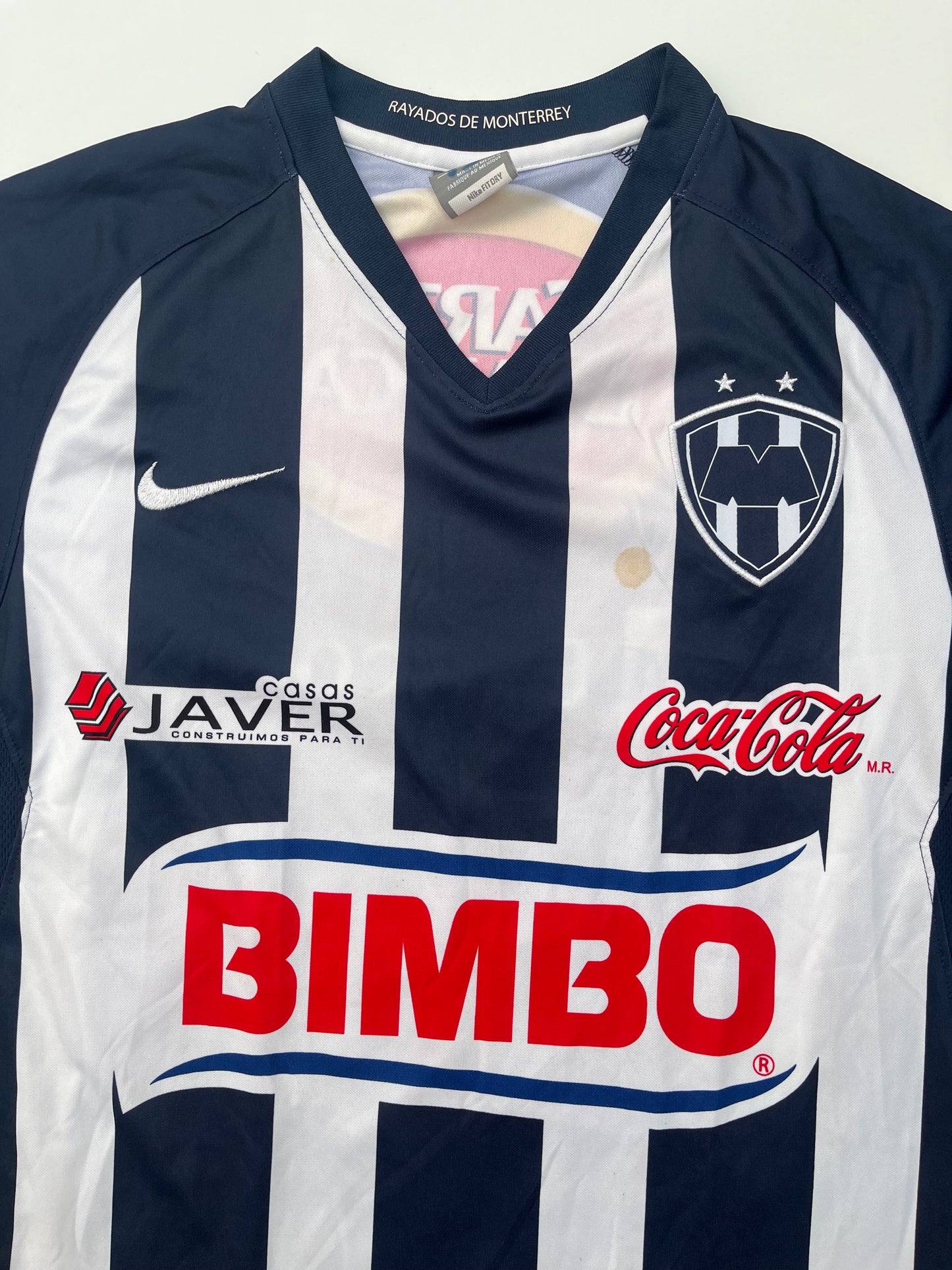 Jersey Rayados Monterrey Local 2007 2008 Match Worn Irving Rubirosa (S)