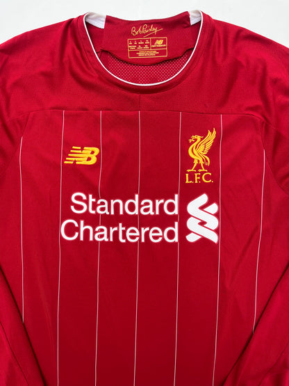 Jersey Liverpool Local 2019 2020 Mohamed Salah Manga Larga (L)