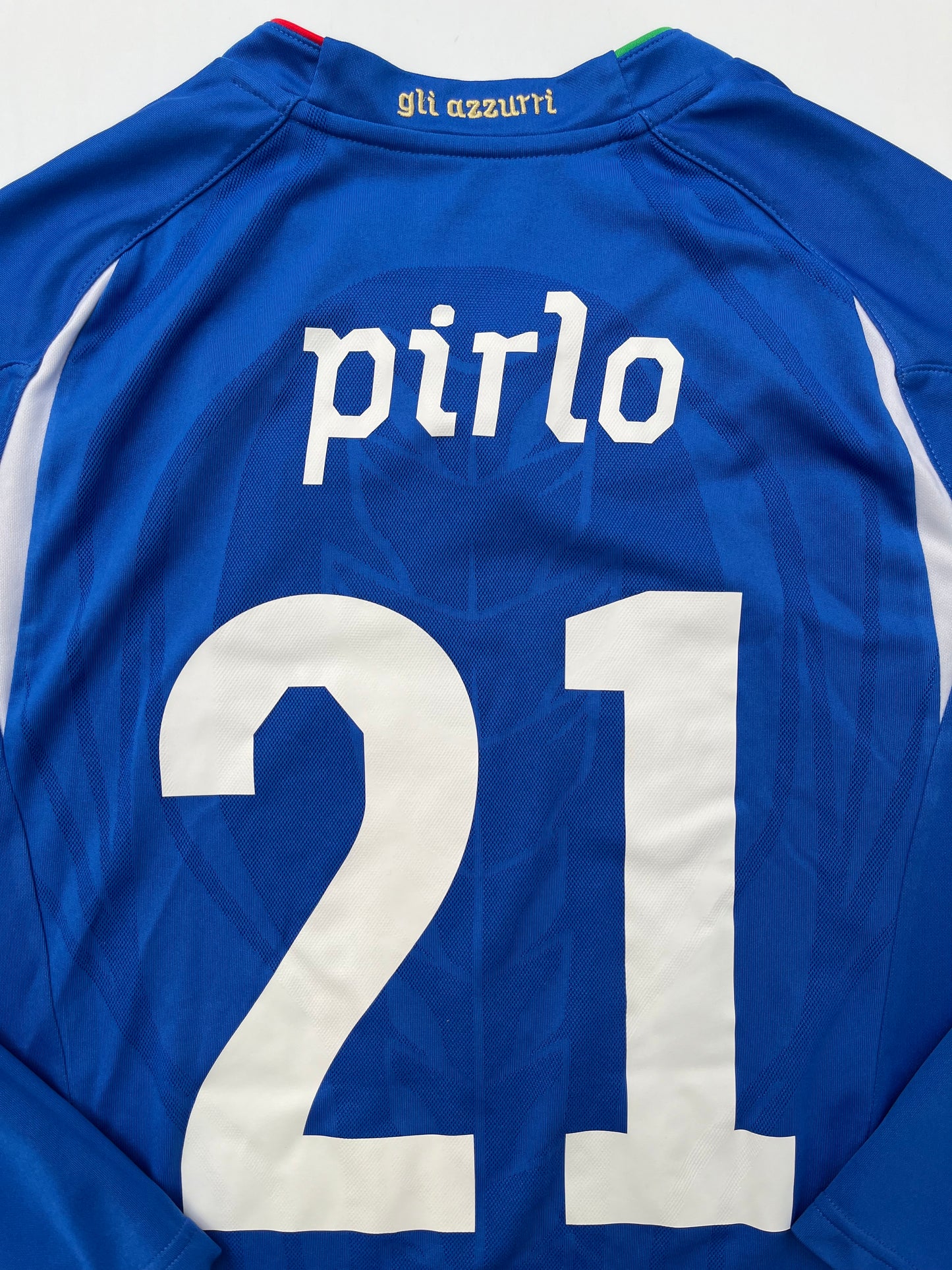 Jersey Italia Local 2010 2011 Manga Larga Andrea Pirlo (M)