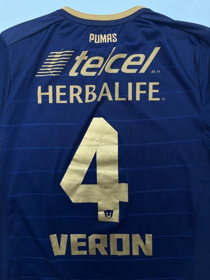 Jersey Pumas Local 2012 2013 Match Worn Darío Verón (L)