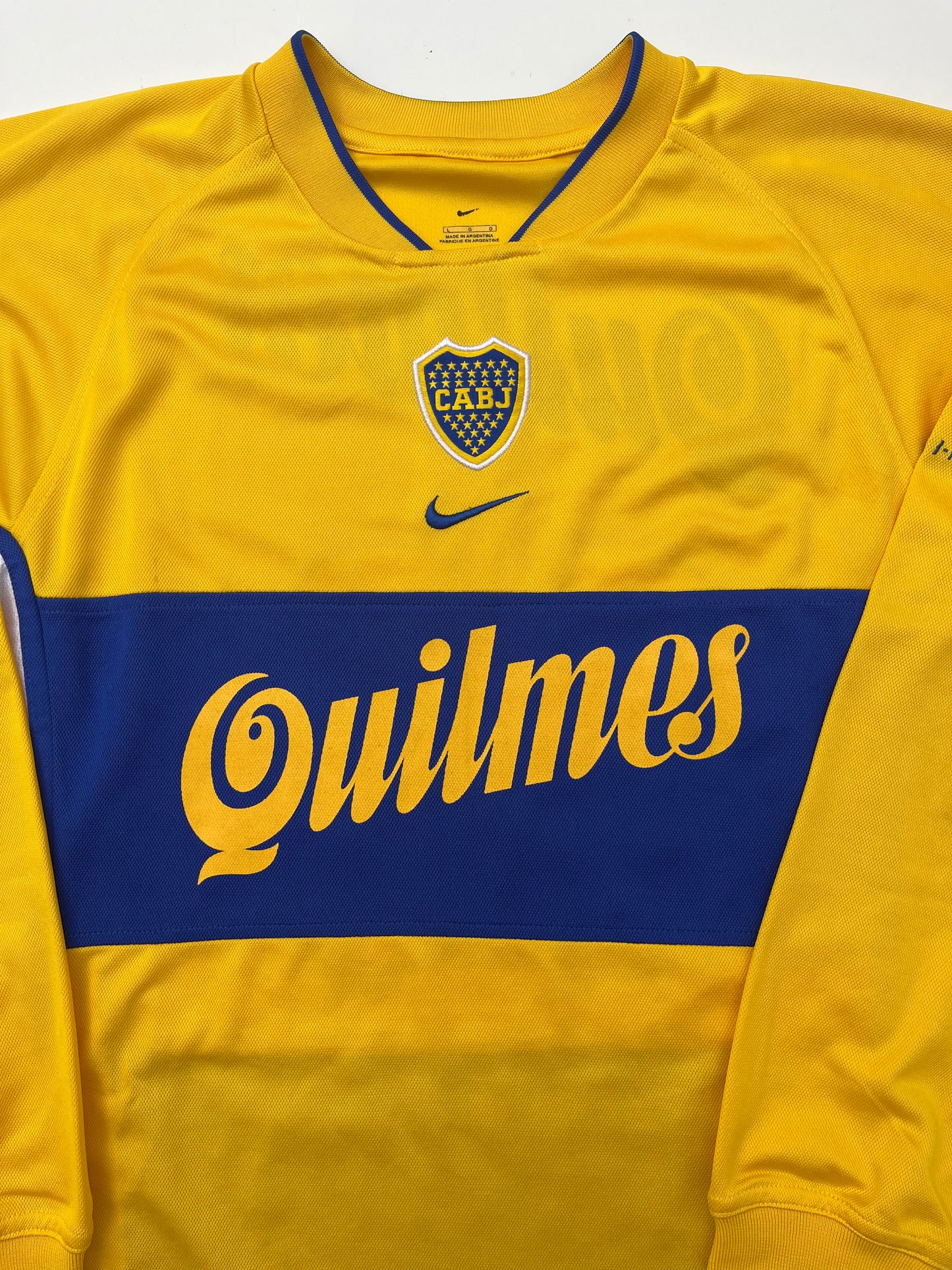 Jersey Boca Juniors Visita 2001 2002 Manga Larga Juan Román Riquelme (L)