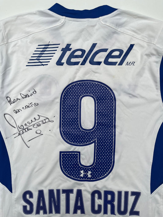 Jersey Cruz Azul Visita 2014 2015 Roque Santa Cruz Autografiado (L)