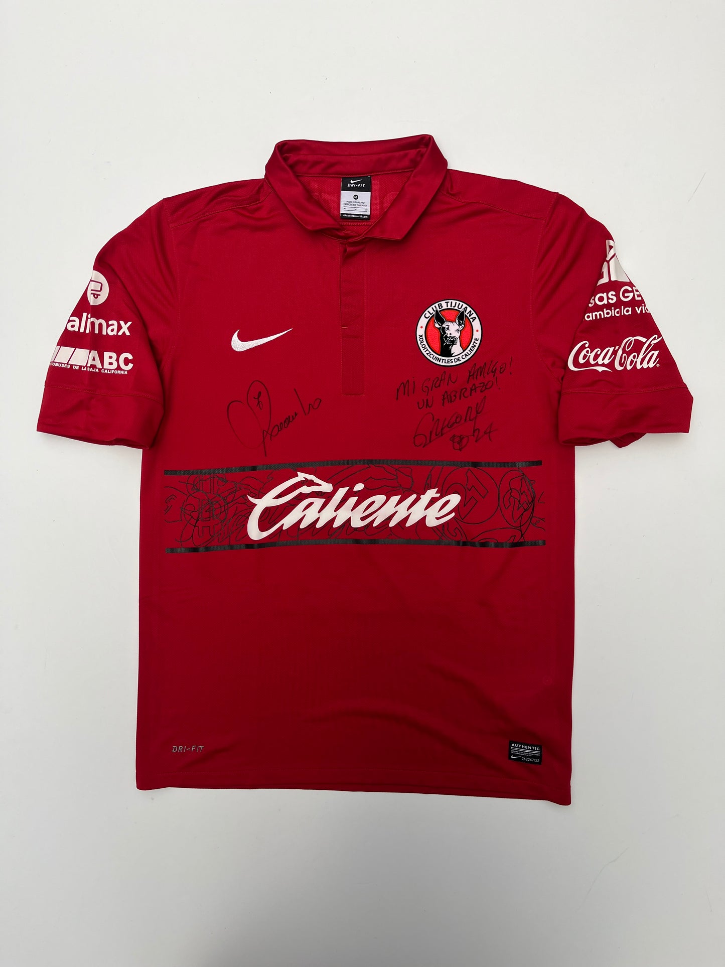 Jersey Xolos Local 2012 2013 Autografiado Match Worn Greg Garza (M)