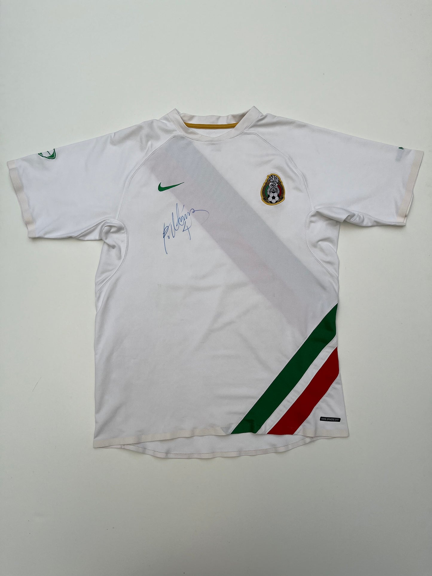 Jersey México Entrenamiento 2006 2007 Autografiado por Rafa Márquez (L)