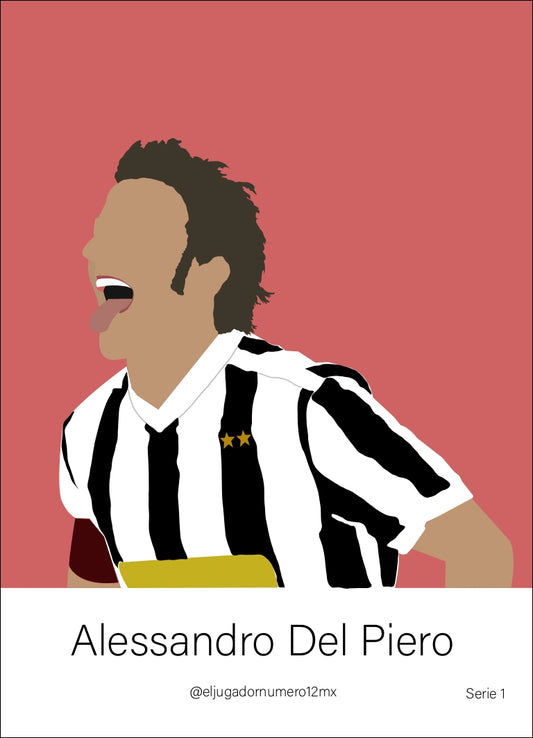 Art Print Juventus 2009 2010 Alessandro Del Piero