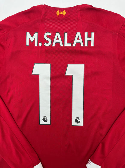 Jersey Liverpool Local 2019 2020 Mohamed Salah Manga Larga (L)