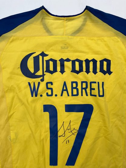 Jersey  Club América Local 2003 2004 Utilería Autografiado Sebastián Abreu (XL)