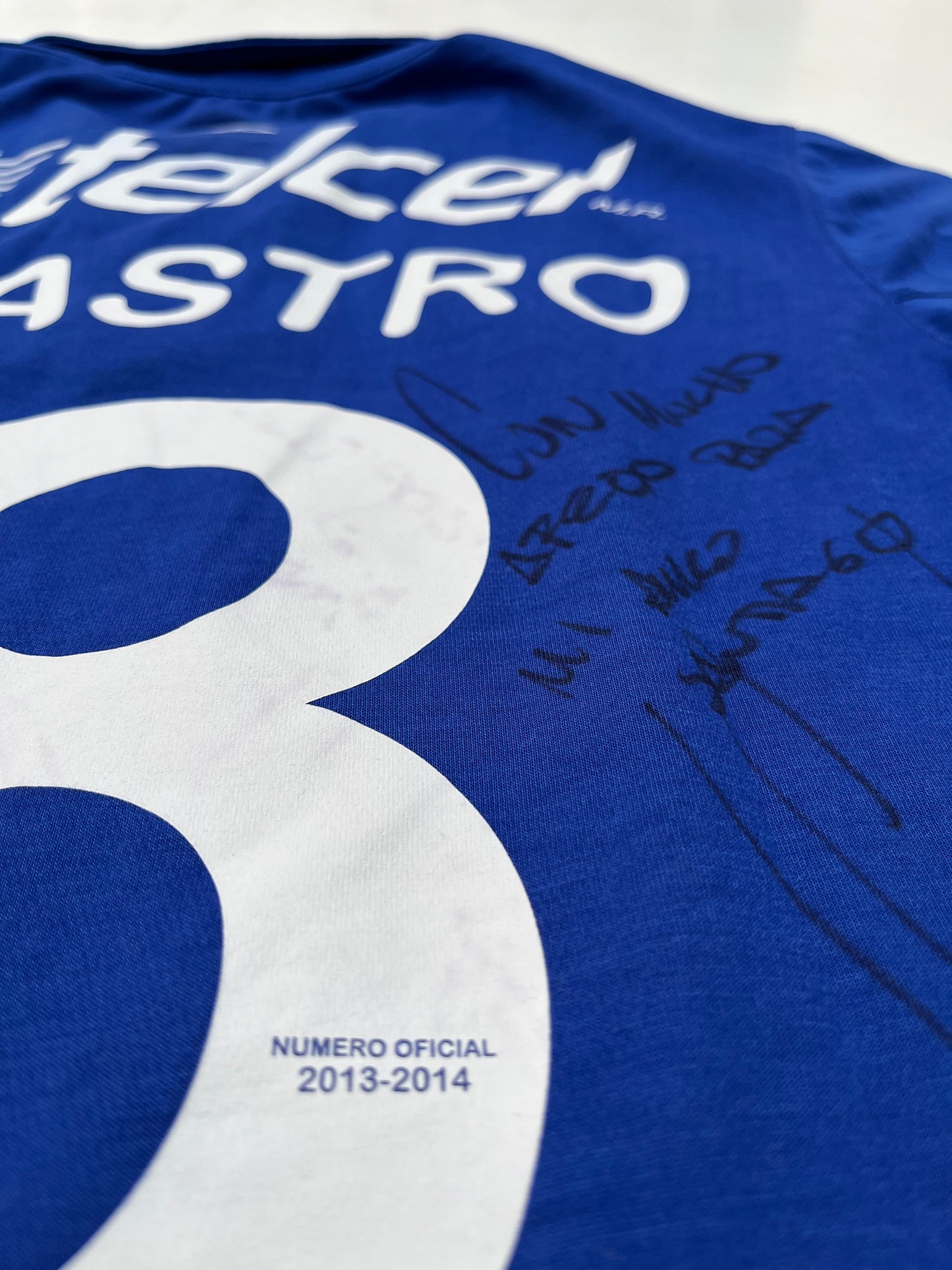 Jersey Cruz Azul Local 2013 2014 Versión Utilería Autografiado Israel Castro (M)