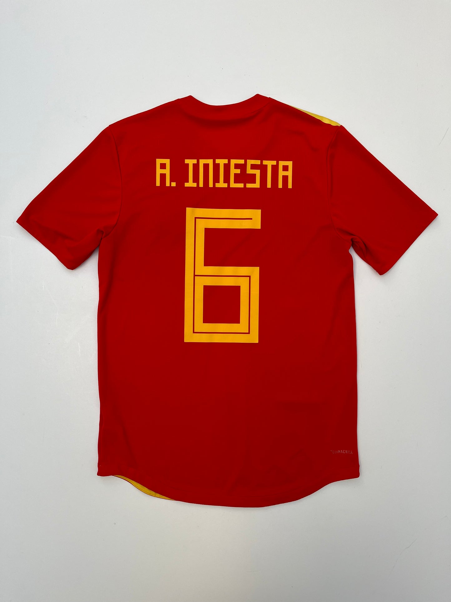 Jersey España Local 2018 2019 Versión Jugador Andrés Iniesta (M)