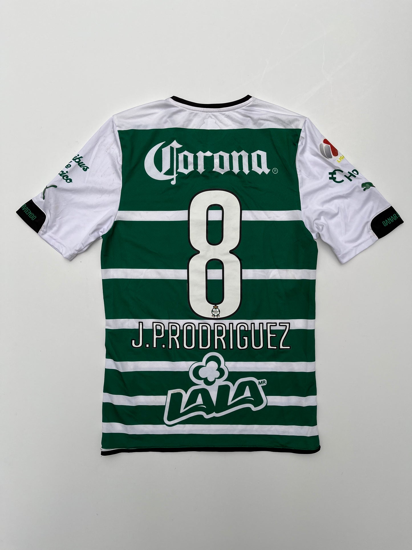 Jersey Santos Laguna Local 2014 2015 Match Worn Juan Pablo "Chato" Rodríguez (S)