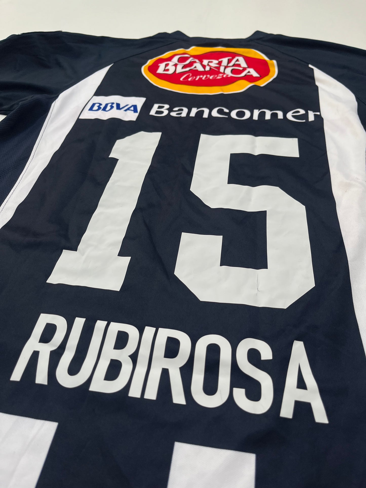 Jersey Rayados Monterrey Local 2007 2008 Match Worn Irving Rubirosa (S)