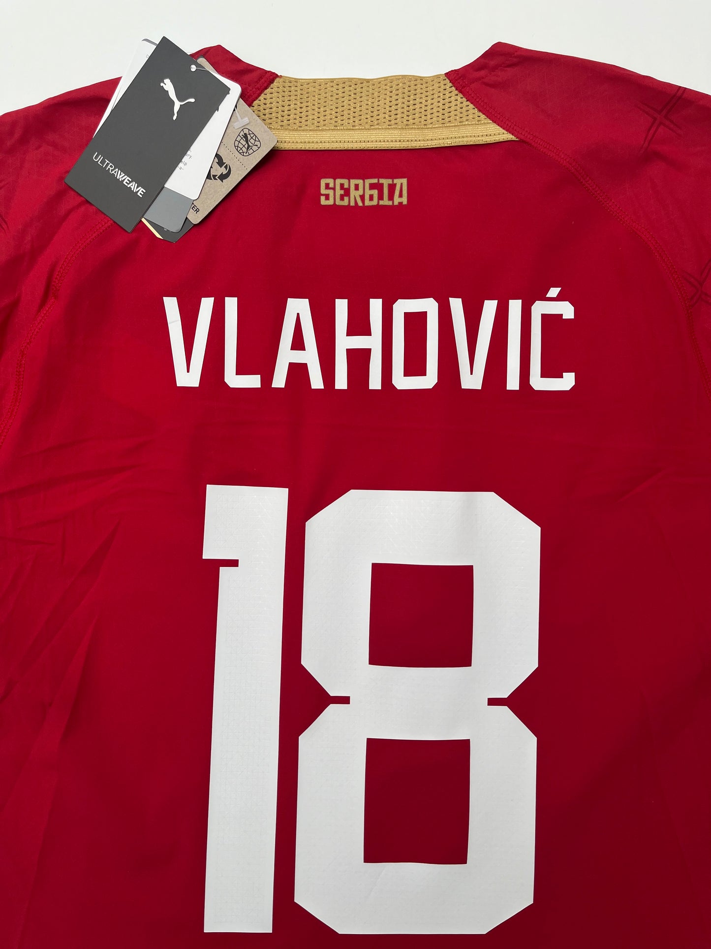 Jersey Serbia Local 2022 2023 Vlahovic Version Jugador (M)