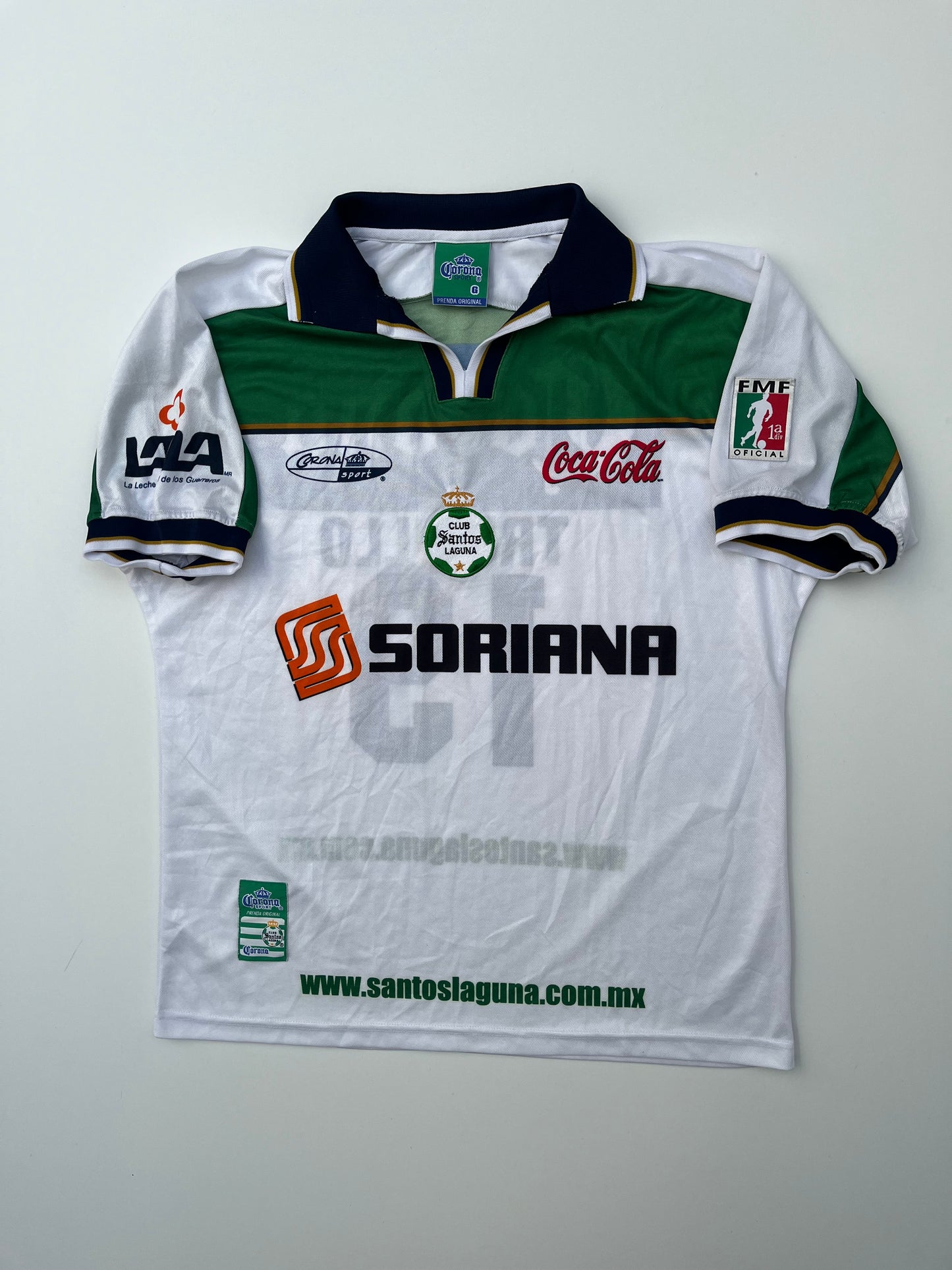 Jersey Santos Laguna Local 2000 2001 Match Worn Mariano Trujillo (L)