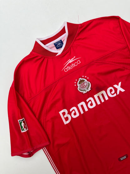 Jersey Toluca Local 2001 2002 Match Worn Cuberas (L)