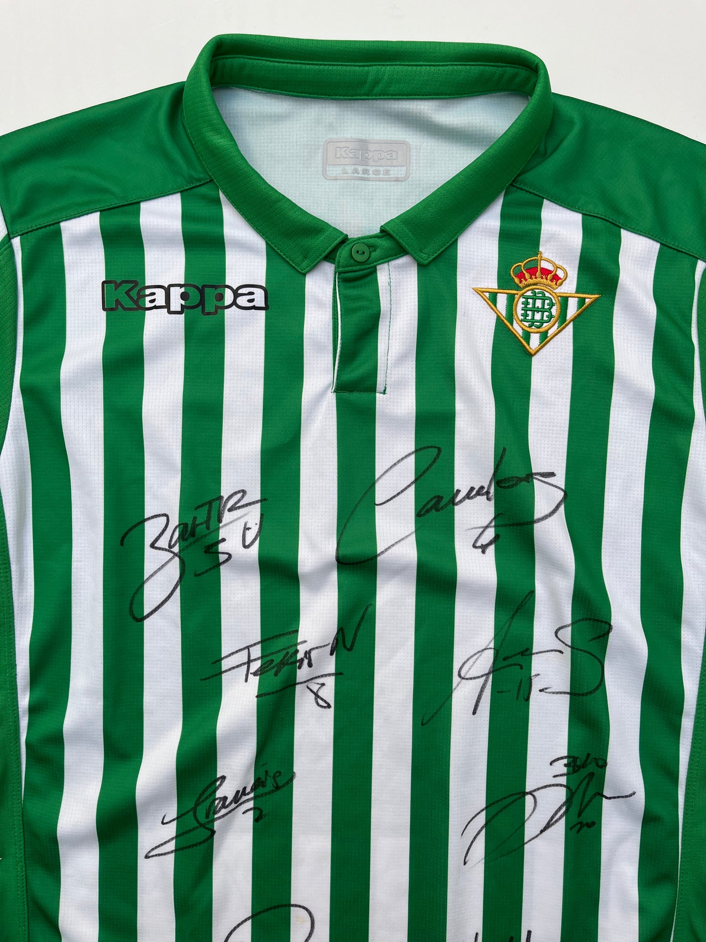 Jersey Betis Local 2019 2020 Versión Jugador Autografiada (L)