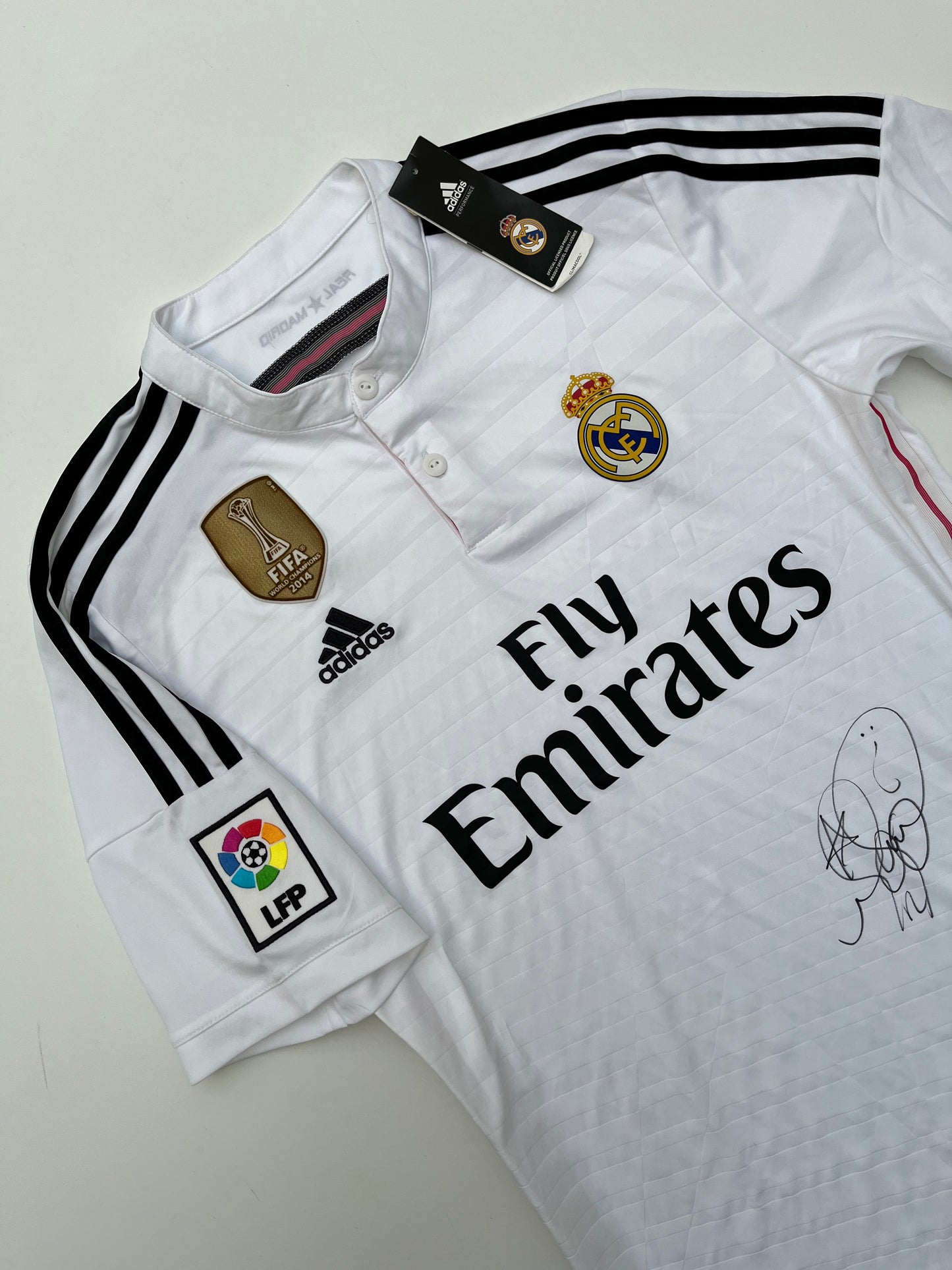 Jersey Real Madrid Local 2014 2015 Autografiado por Marcelo (M)