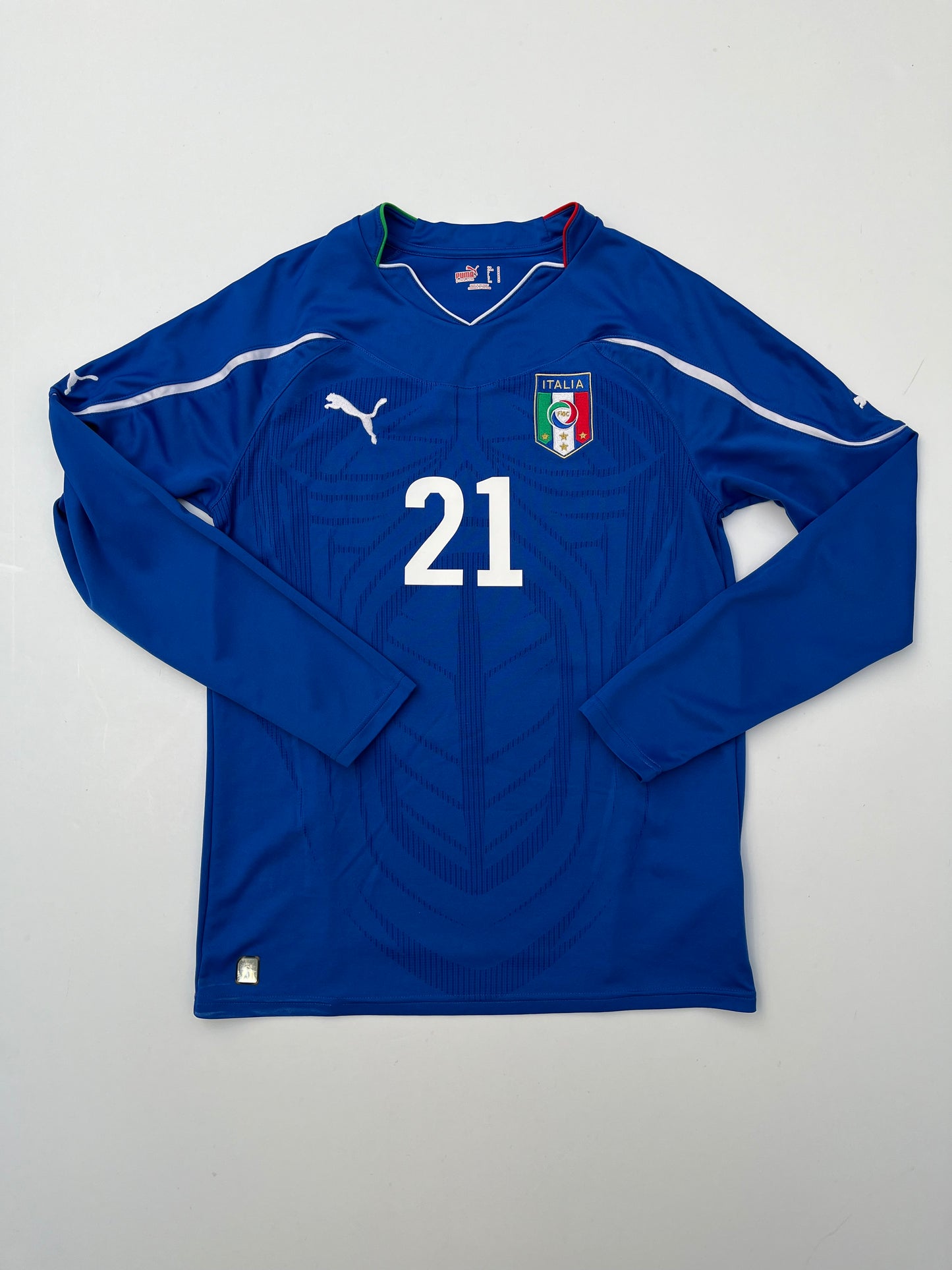 Jersey Italia Local 2010 2011 Manga Larga Andrea Pirlo (M)