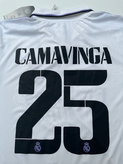 Jersey Real Madrid Local 2022 2023 Eduardo Camavinga (XL)