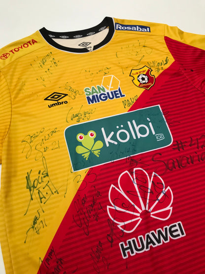 Herediano Home Jersey 2017 2018 Autographed (XXL)